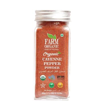 Farm Organic Cayenne Pepper Powder 60g